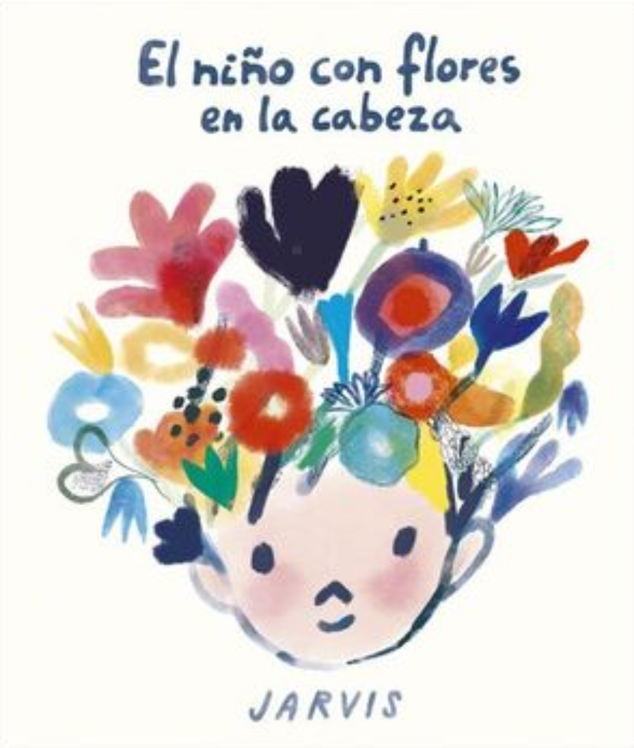 El niño con flores en la cabeza
