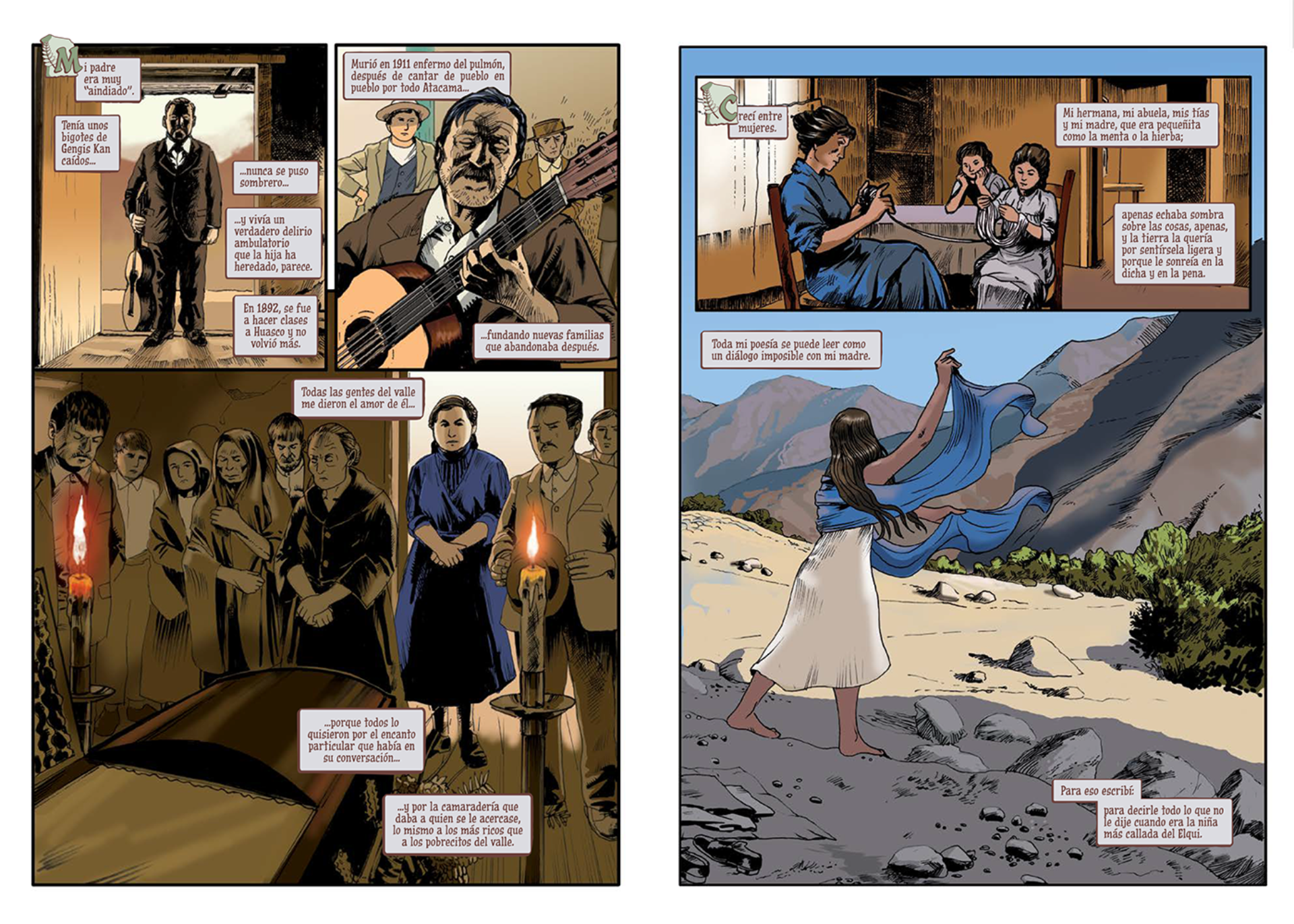 Verso, vida & viento. Una biografía de Gabriela Mistral en cómic