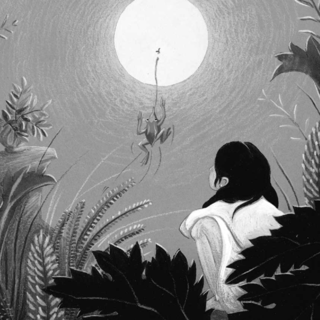 Ayilén y la luna